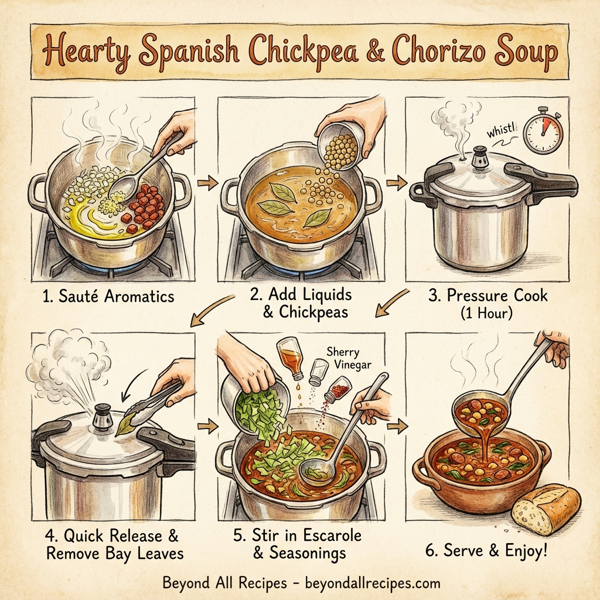 Hearty Spanish Chickpea & Chorizo Soup instructions