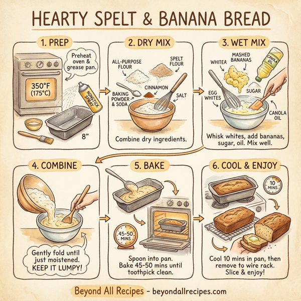 Hearty Spelt and Banana Bread instructions