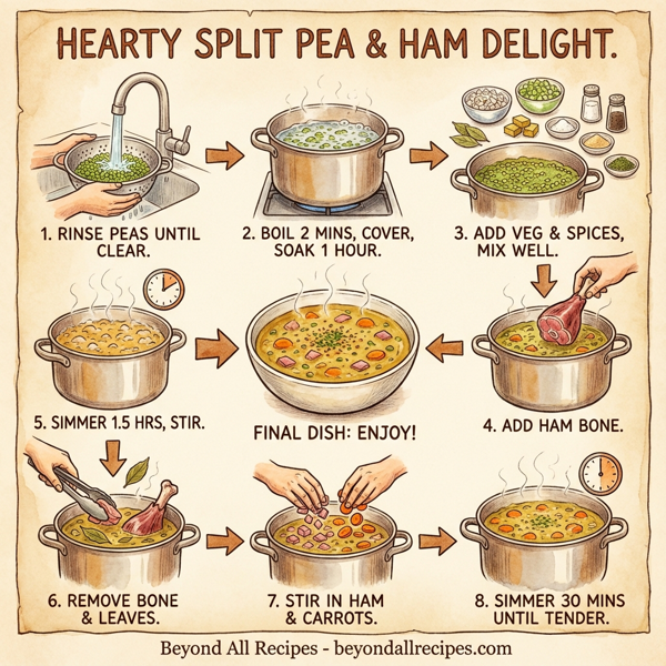 Hearty Split Pea and Ham Delight instructions