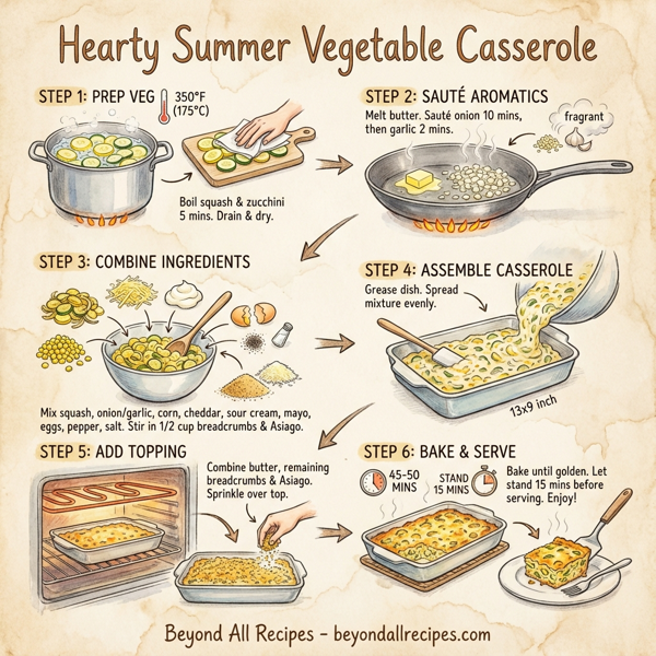 Hearty Summer Vegetable Casserole instructions