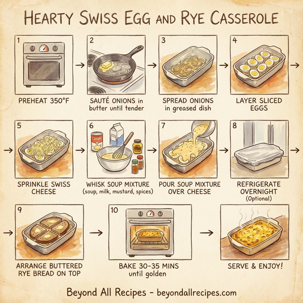 Hearty Swiss Egg and Rye Casserole instructions
