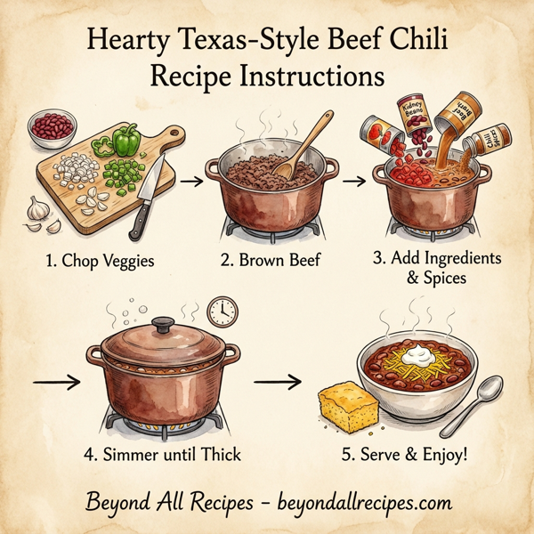 Hearty Texas-Style Beef Chili instructions
