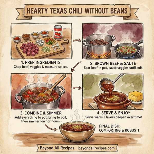Hearty Texas Chili without Beans instructions