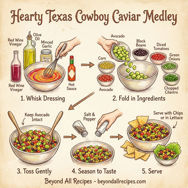 Hearty Texas Cowboy Caviar Medley instructions