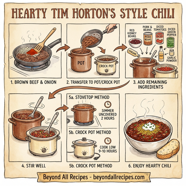 Hearty Tim Horton's Style Chili instructions