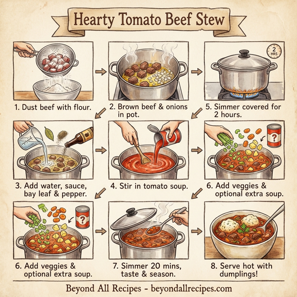 Hearty Tomato Beef Stew instructions