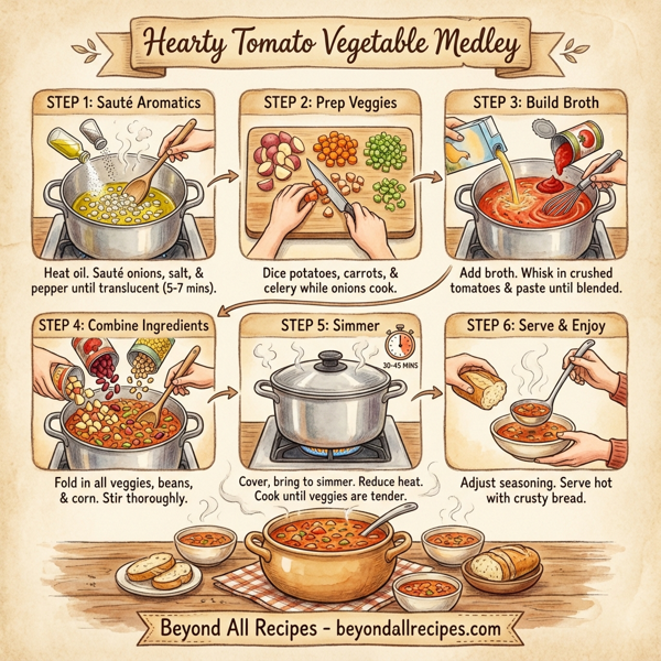 Hearty Tomato Vegetable Medley instructions