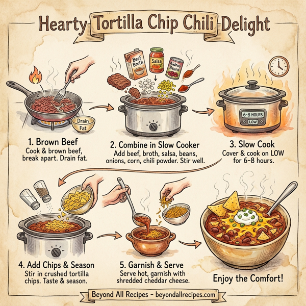 Hearty Tortilla Chip Chili Delight instructions