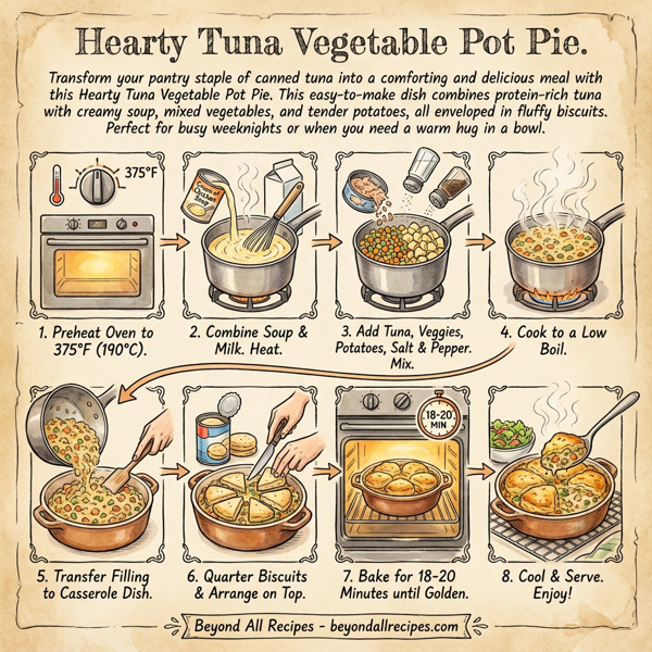 Hearty Tuna Vegetable Pot Pie instructions
