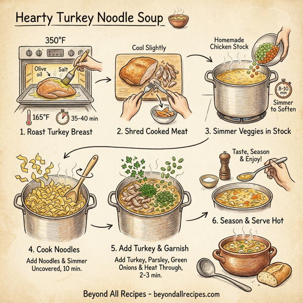 Hearty Turkey Noodle Soup instructions