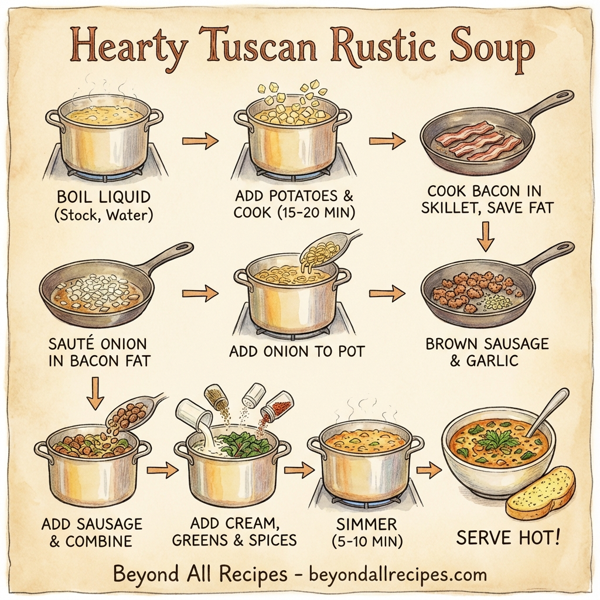 Hearty Tuscan Rustic Soup instructions