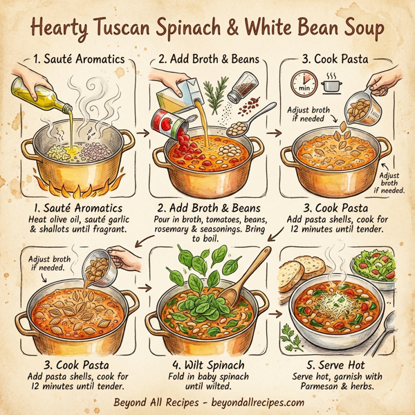 Hearty Tuscan Spinach & White Bean Soup instructions