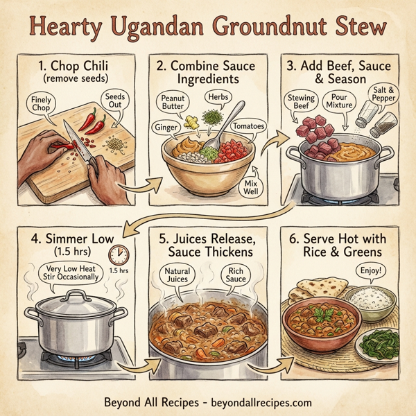 Hearty Ugandan Groundnut Stew instructions