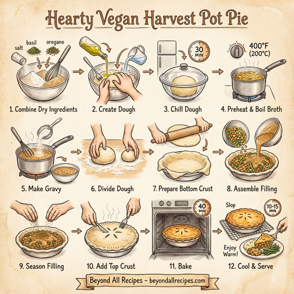 Hearty Vegan Harvest Pot Pie instructions