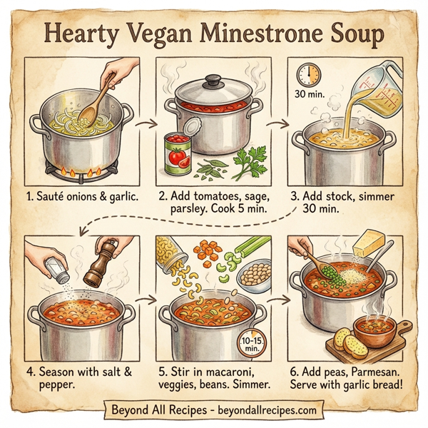 Hearty Vegan Minestrone Soup instructions