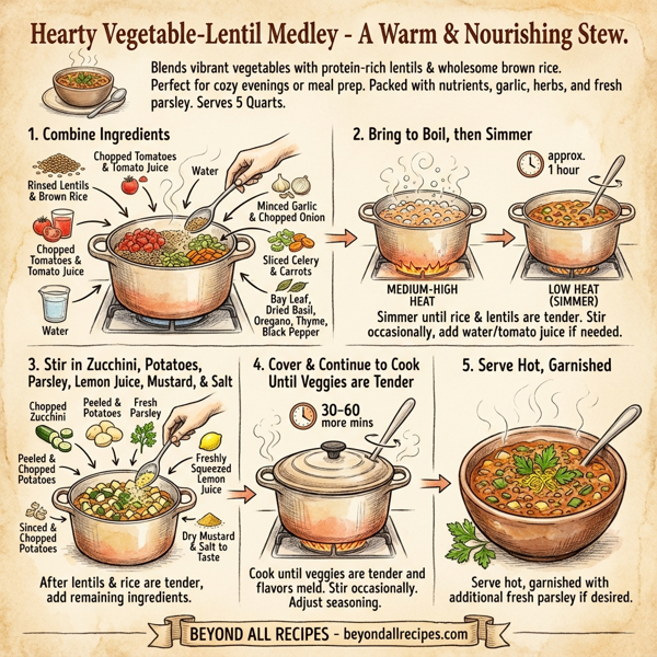 Hearty Vegetable-Lentil Medley instructions