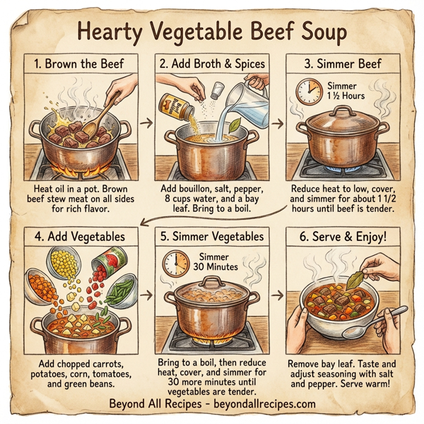 Hearty Vegetable Beef Soup instructions