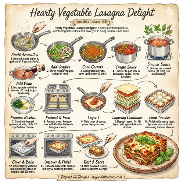 Hearty Vegetable Lasagna Delight instructions