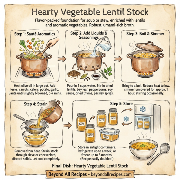 Hearty Vegetable Lentil Stock instructions