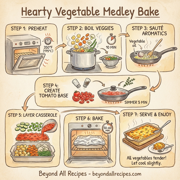 Hearty Vegetable Medley Bake instructions