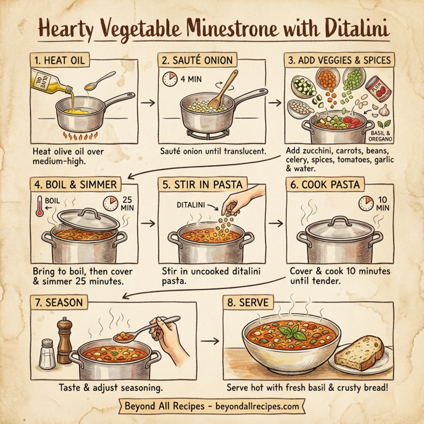 Hearty Vegetable Minestrone with Ditalini instructions