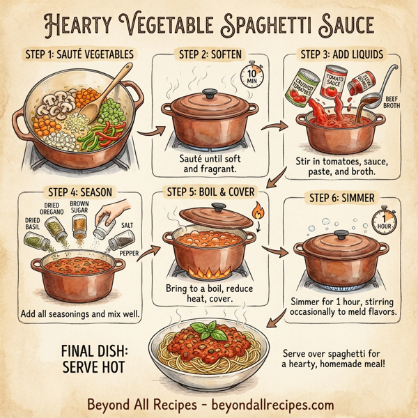 Hearty Vegetable Spaghetti Sauce instructions