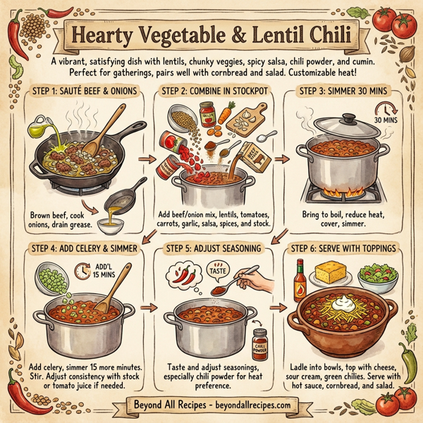 Hearty Vegetable & Lentil Chili instructions