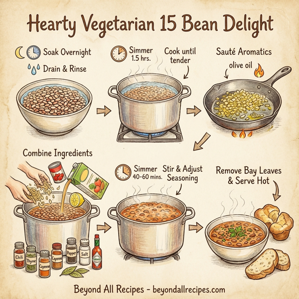 Hearty Vegetarian 15 Bean Delight instructions