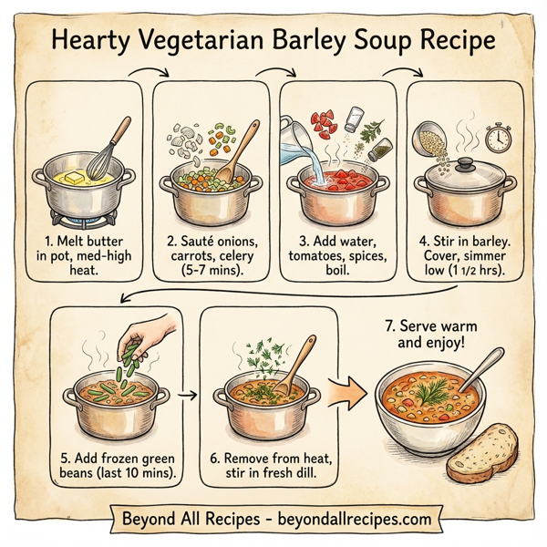 Hearty Vegetarian Barley Soup instructions