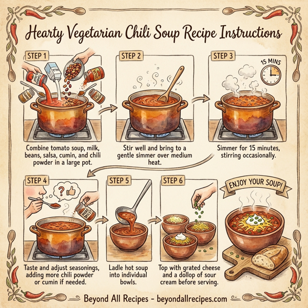 Hearty Vegetarian Chili Soup instructions