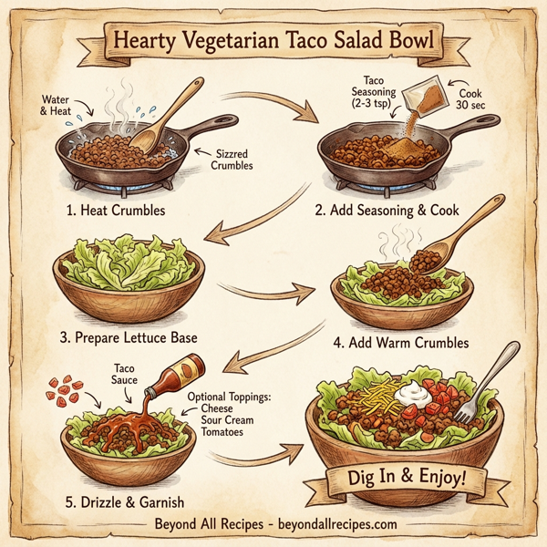 Hearty Vegetarian Taco Salad Bowl instructions