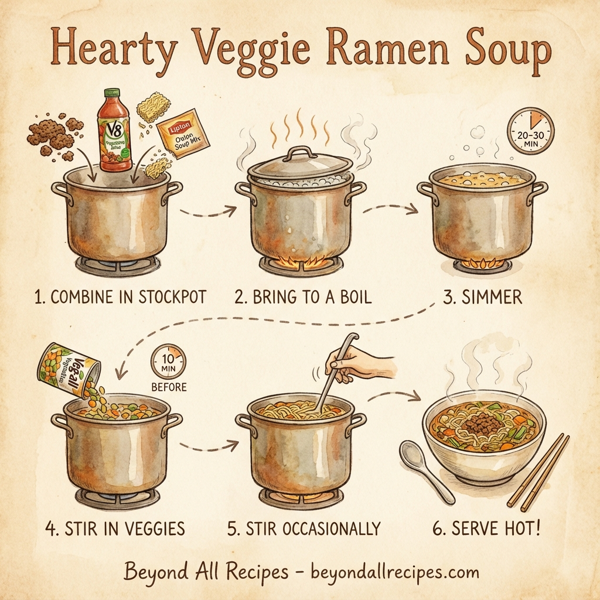 Hearty Veggie Ramen Soup instructions