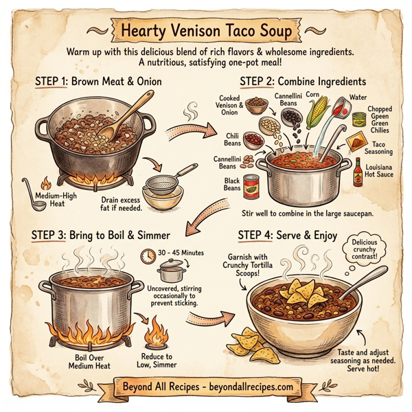 Hearty Venison Taco Soup instructions