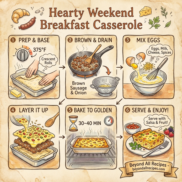 Hearty Weekend Breakfast Casserole instructions