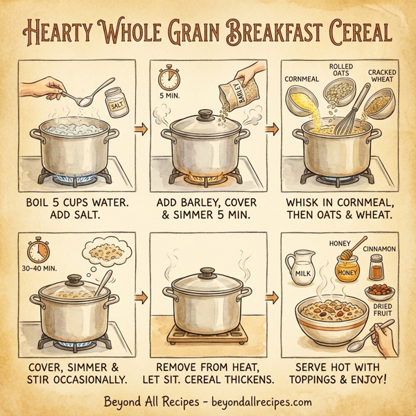 Hearty Whole Grain Breakfast Cereal instructions