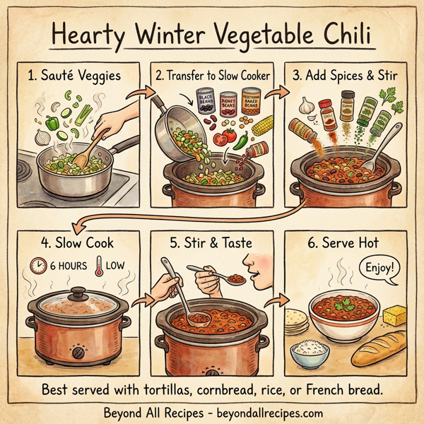 Hearty Winter Vegetable Chili instructions