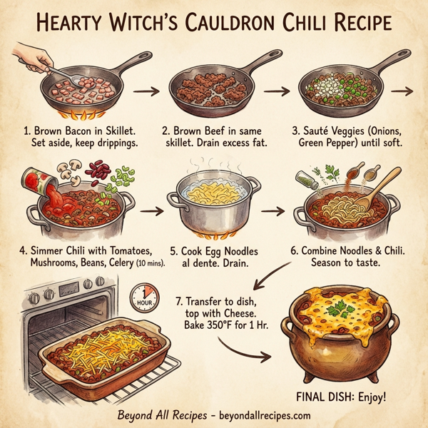 Hearty Witch's Cauldron Chili instructions