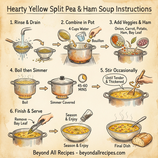 Hearty Yellow Split Pea & Ham Soup instructions