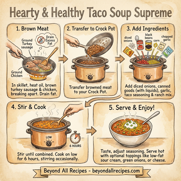 Hearty & Healthy Taco Soup Supreme instructions