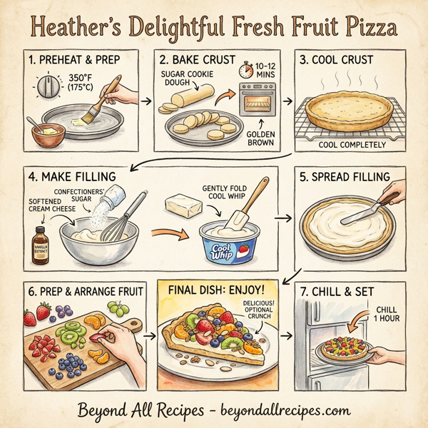 Heather's Delightful Fresh Fruit Pizza instructions