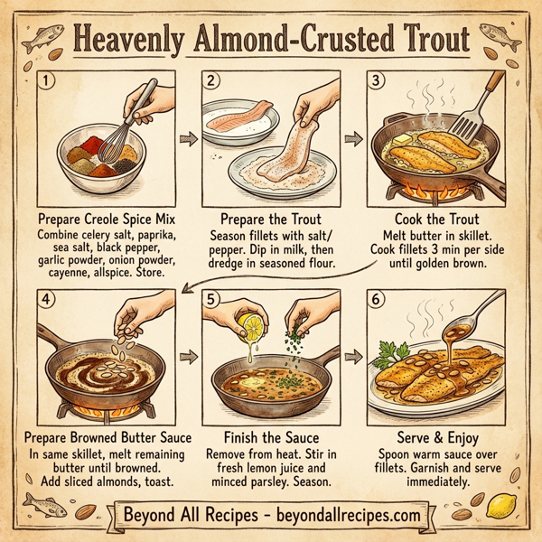 Heavenly Almond-Crusted Trout instructions