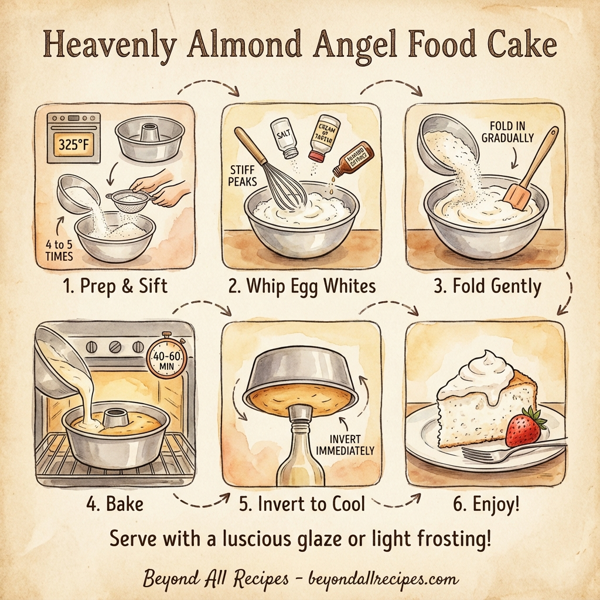 Heavenly Almond Angel Food Cake instructions