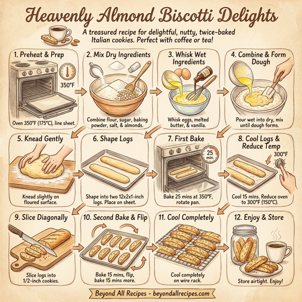 Heavenly Almond Biscotti Delights instructions