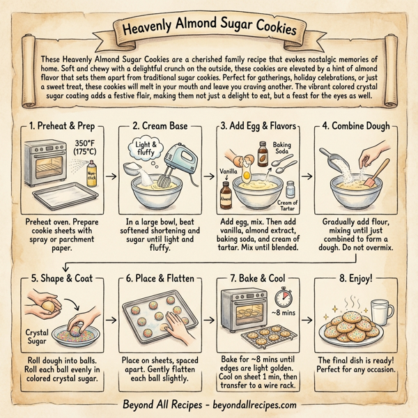 Heavenly Almond Sugar Cookies instructions