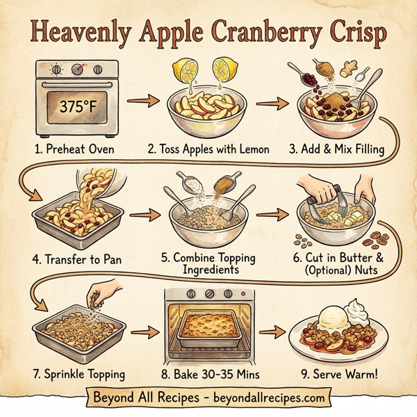 Heavenly Apple Cranberry Crisp instructions
