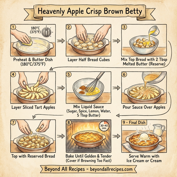 Heavenly Apple Crisp Brown Betty instructions