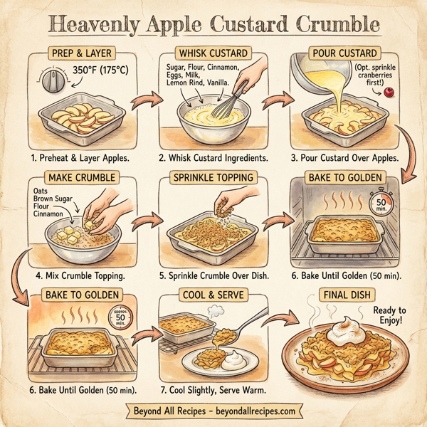 Heavenly Apple Custard Crumble instructions