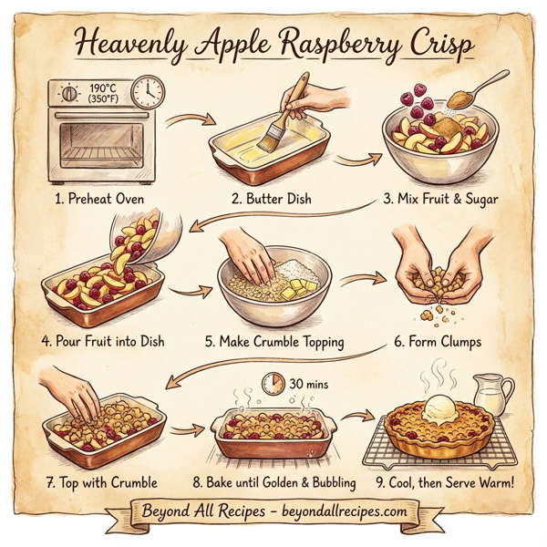 Heavenly Apple Raspberry Crisp instructions