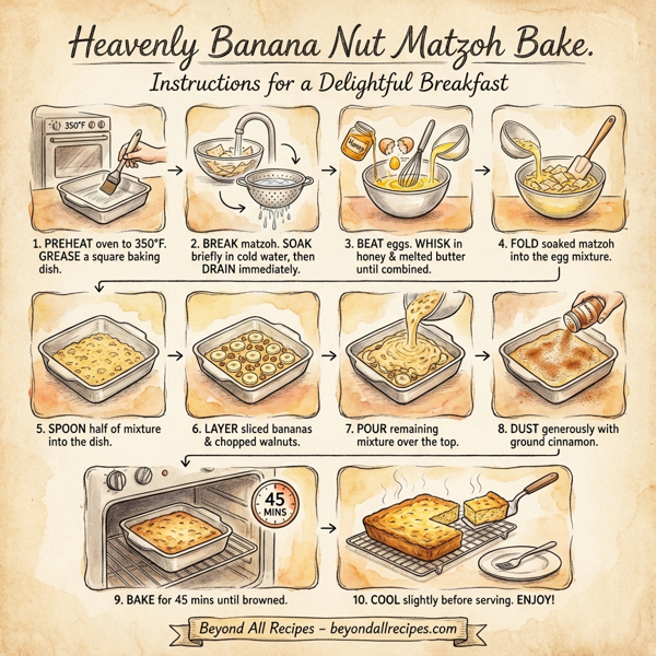 Heavenly Banana Nut Matzoh Bake instructions
