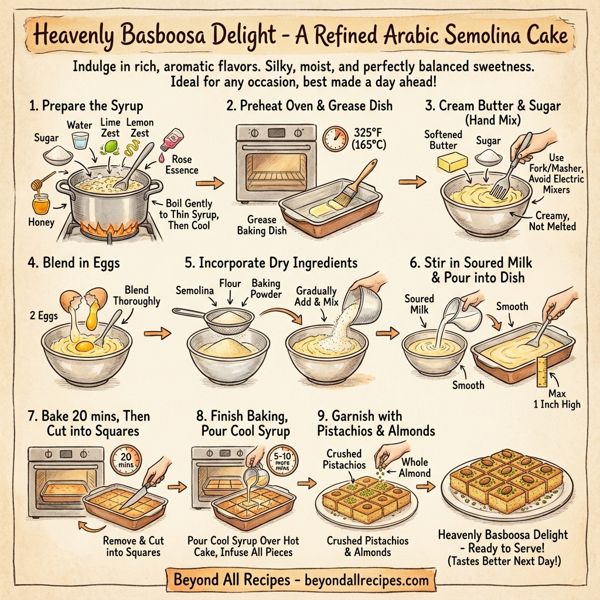 Heavenly Basboosa Delight instructions